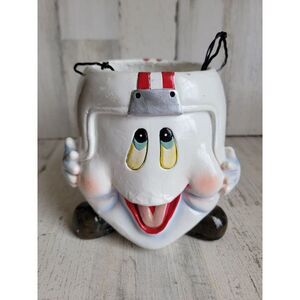 Wisconsin Badgers football trick or treat vintage basket candy Halloween ghost